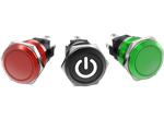EAO Series 82 Switches with Anodized Aluminum Finishes