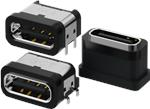 GCT USB4736 6-Pin Vertical IP67 USB Type-C® Connector