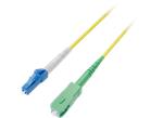 L-Com Simplex LC/UPC to SC/APC Fiber Optic Patch Cables