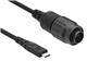Fischer Connectors CA D 16XLV UP02R15/USB-C TPE BK 0.8M
