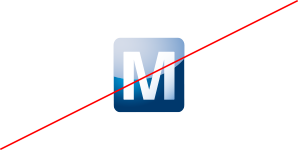不要将“M”单独使用，也不要将“M”与徽标的Mouser Electronics部分分开。