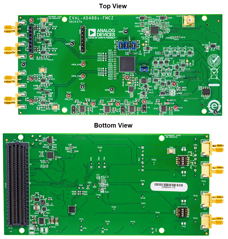 机械图纸 - Analog Devices Inc. EVAL-AD4880-FMCZ ADC评估板