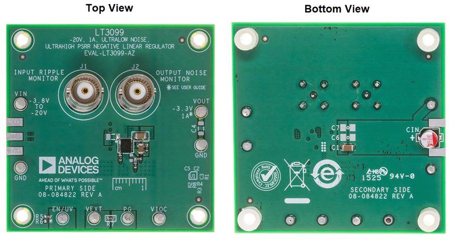 Mechanical Drawing - Analog Devices Inc. EVAL-LT3099-AZ Evaluation Board