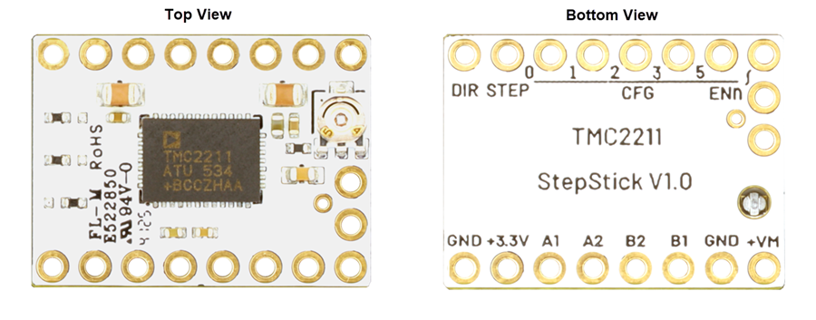 机械图纸 - Analog Devices / Maxim Integrated TMC2211STEPSTICK 评估板