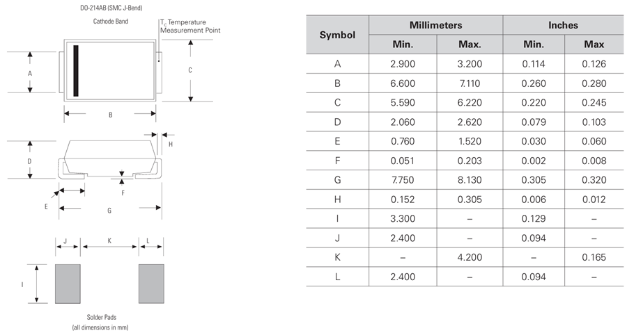 Mechanical Drawing - IXYS DK610S3RP 1600V General-Purpose Rectifier Diode