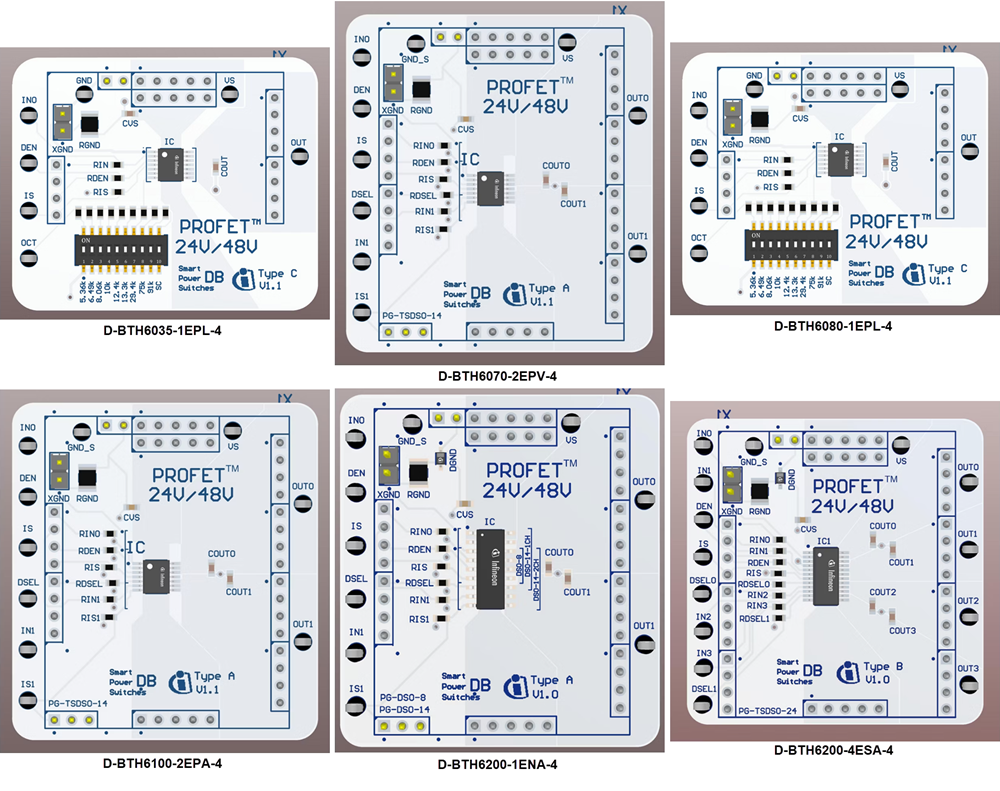 Chart - Infineon Technologies PROFET™ Smart High-Side Switch Evaluation Boards