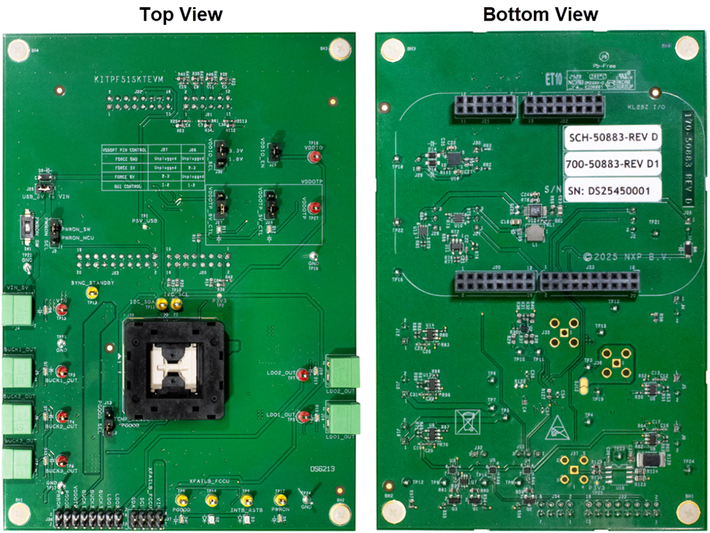 Mechanical Drawing - NXP Semiconductors KITPF51SKTEVM Evaluation Board