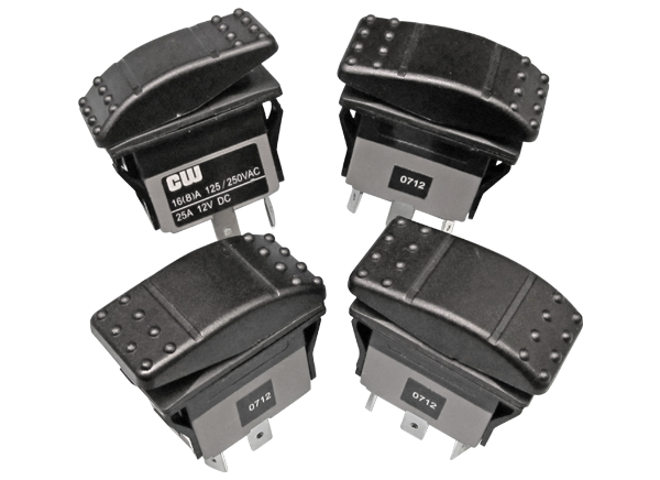 GRB IP68 Sealed Rocker Switches - CW Industries | Mouser