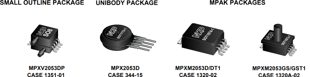 STMicroelectronics 飞思卡尔 MPXM2053 空气压力传感器