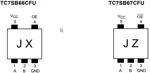 Toshiba TC7SB6xCFU Digital Bus Switch ICs