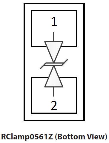 Schematic - Semtech RClamp0561Z Femto Farad RClamp®