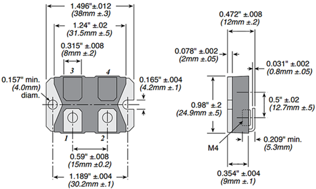 Ohmite TGH600 Thick Film SOT227 Resistors