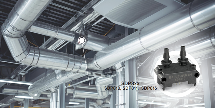 Sensirion SDP8xx数字和模拟压力传感器
