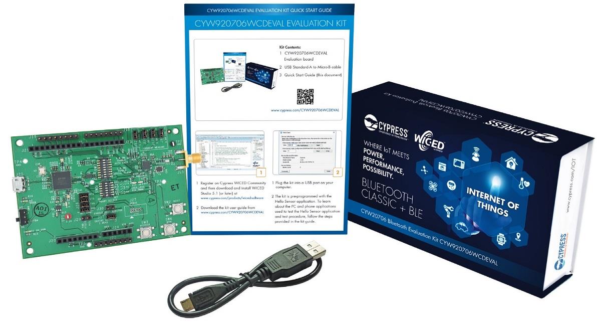 Infineon Technologies WICED™ CYW920706WCDEVAL评估套件