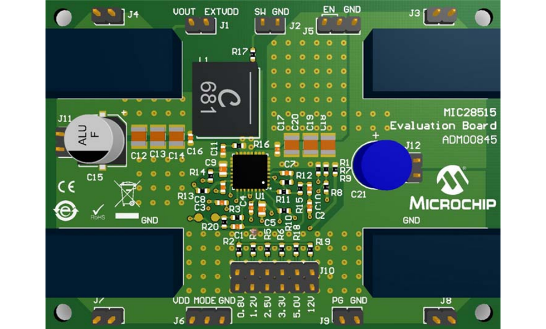 Microchip Technology ADM00845 MIC28515降压评估板