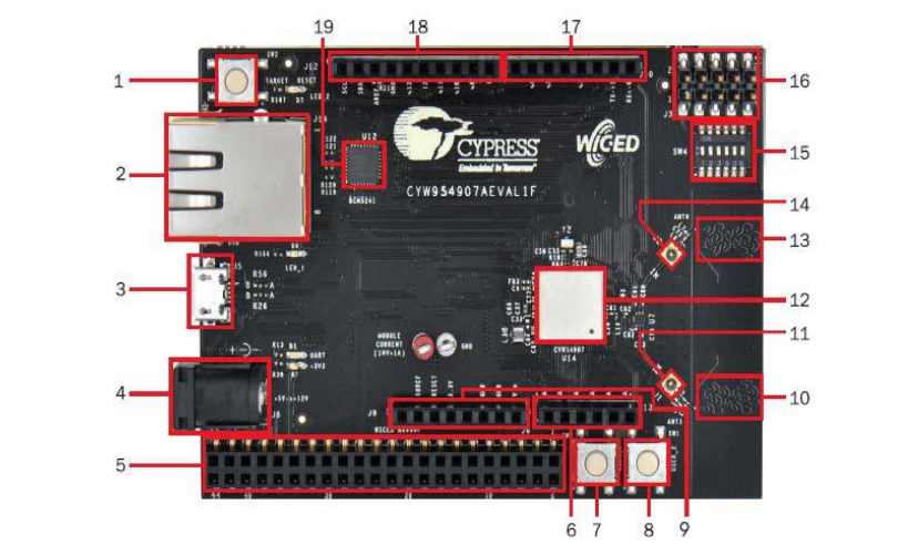 Infineon Technologies CYW954907AEVAL1F评估套件