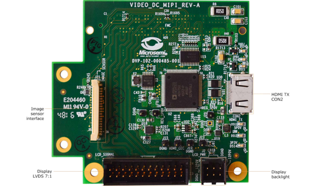 Microchip Technology SmartFusion2 MIPI CSI-2子板