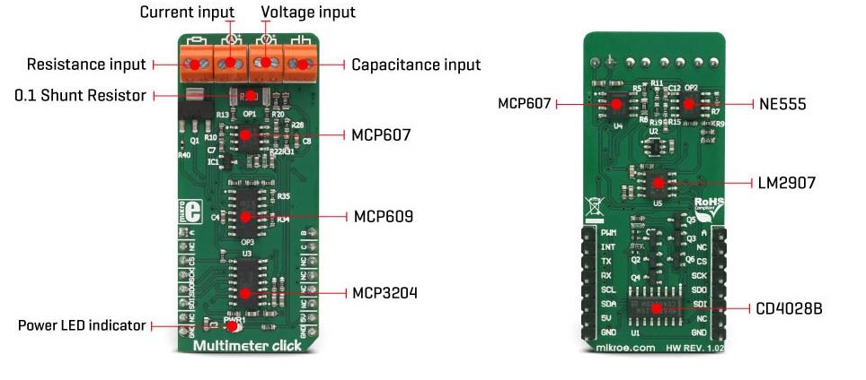 Mikroe MIKROE-3116万用表Click板