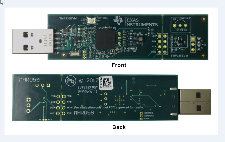 图表 - Texas Instruments TMP235EVM评估模块