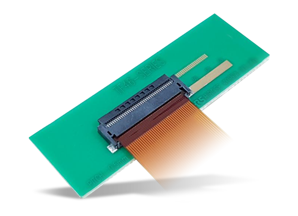 hirose electric tf46 0.5mm间距fpc/ffc zif连接器