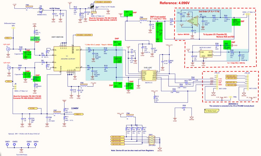 原理图 - Microchip Technology ADM00873评估板