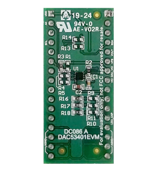 位置电路 - Texas Instruments DAC53401EVM评估模块