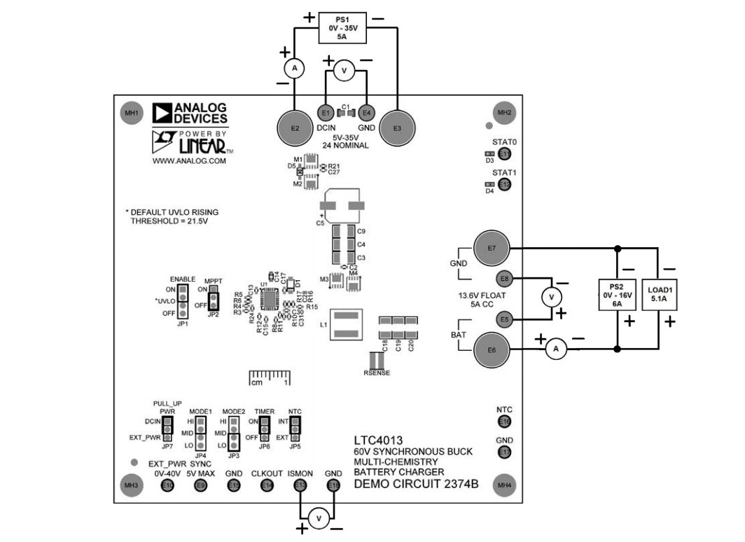 原理图 - Analog Devices Inc. DC2374B用于LTC4013电池充电器的演示板