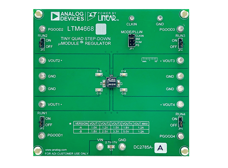 Analog Devices Inc. 用于LTM4668的DC2785A-A演示板