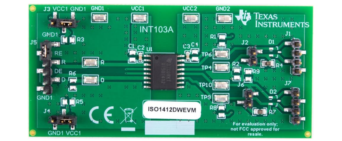 位置电路 - Texas Instruments ISO1412DWEVM评估模块