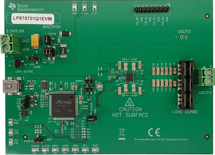 图表 - Texas Instruments LP875701Q1EVM评估模块