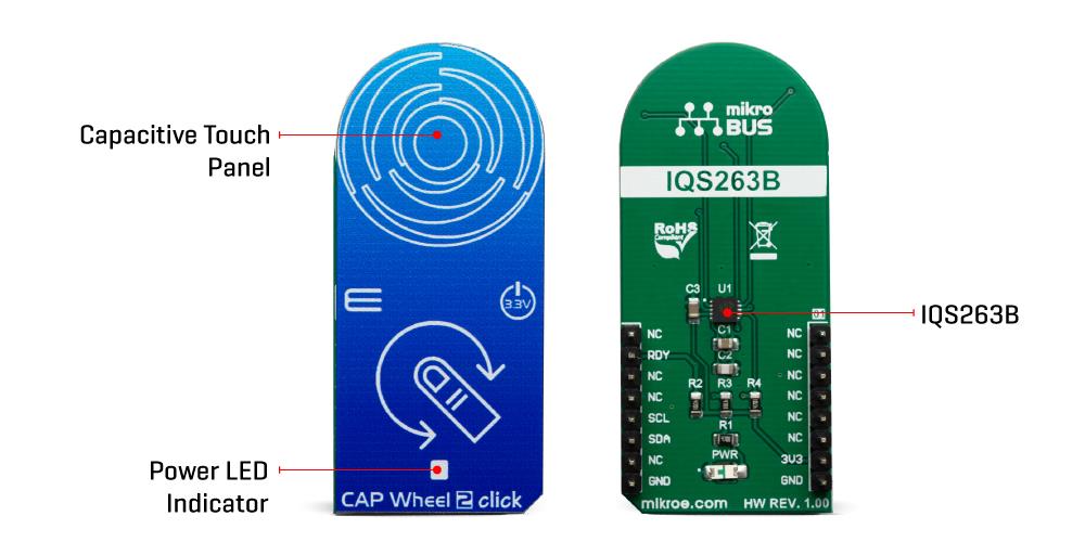Mikroe CAP Wheel 2 Click