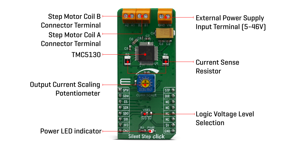 Mikroe Silent Step Click