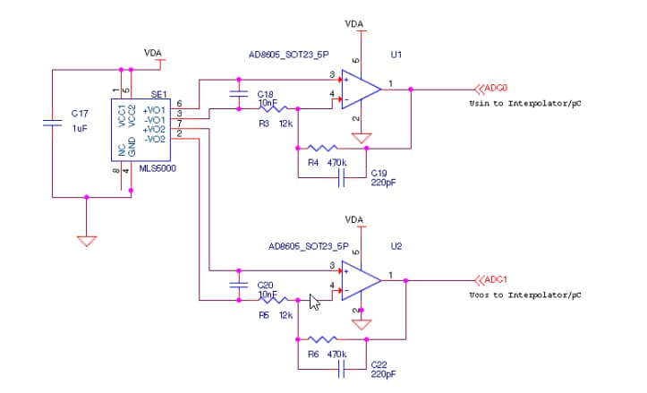 Application Circuit Diagram - TE Connectivity / Measurement Specialties KMXP AMRλô