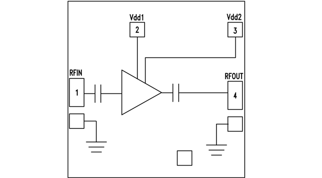 框图 - Analog Devices Inc. HMC451 GaAs pHEMT MMIC放大器