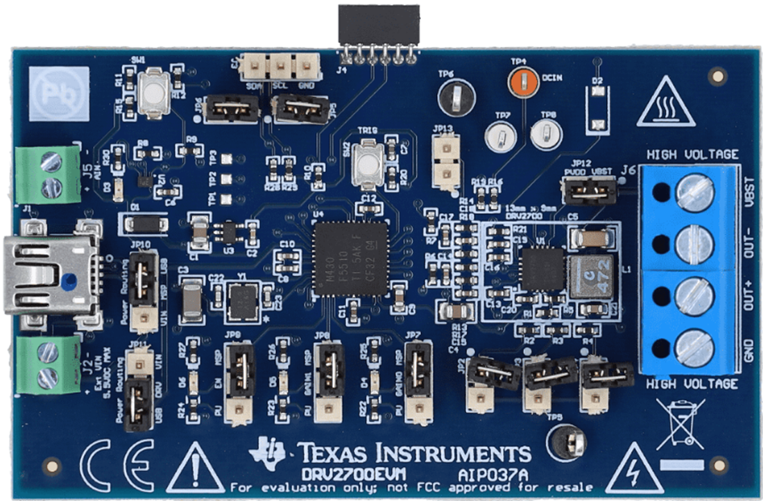 机械图纸 - Texas Instruments DRV2700EVM评估模块(EVM)