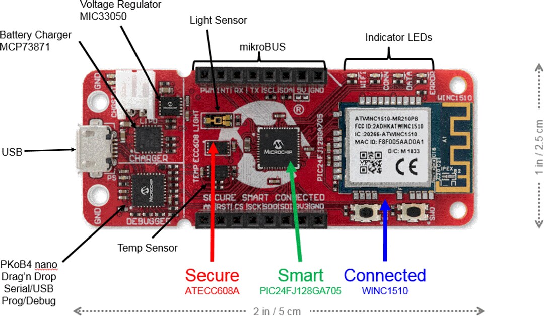 Microchip Technology PIC-IoT WG开发板 (AC164164)