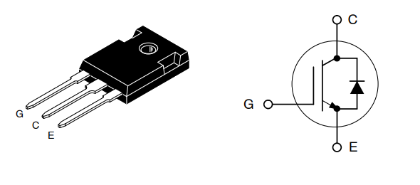 应用电路图 - onsemi AFGHL75T65SQD场终止沟槽型IGBT