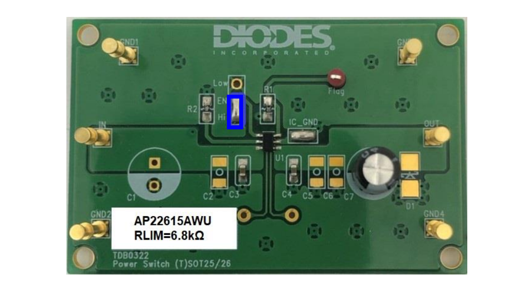Diodes Incorporated AP22615AWU-EVM评估模块