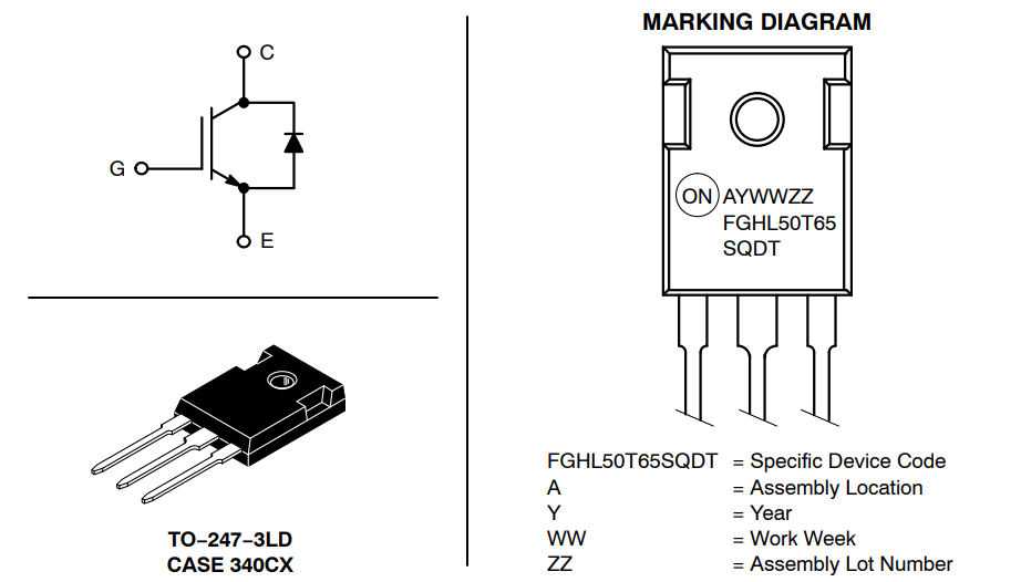 onsemi FGHL50T65SQDT IGBT