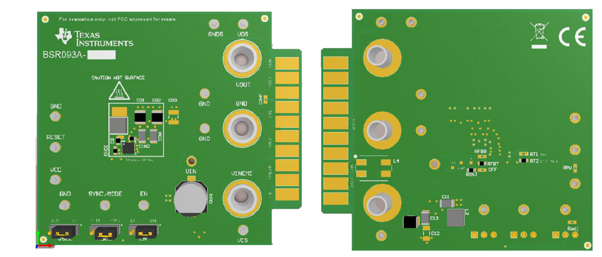 机械图纸 - Texas Instruments LM63615QDRREVM评估模块