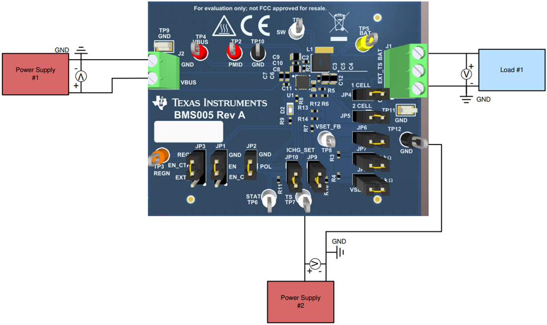 机械图纸 - Texas Instruments bq25302EVM充电器评估模块 (EVM)