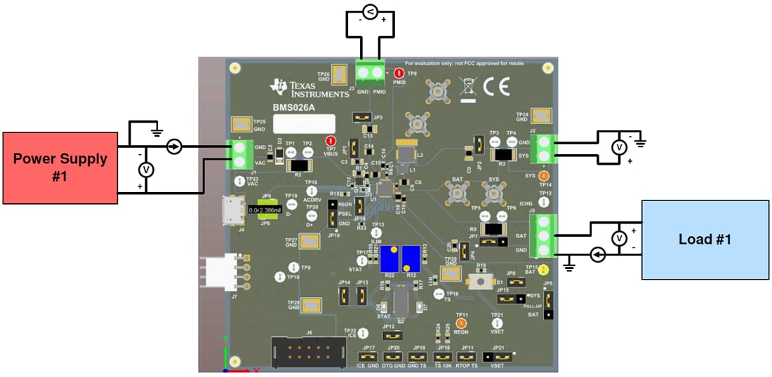 图表 - Texas Instruments bq25616EVM/bq25616JEVM 评估模块（EVM）