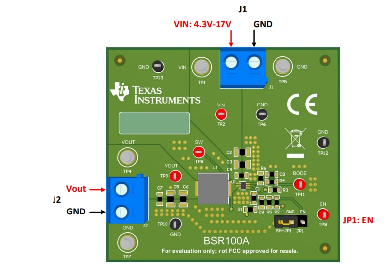 位置电路 - Texas Instruments TPS563202EVM评估模块