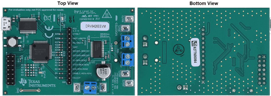 机械图纸 - Texas Instruments DRV8426EEVM驱动器评估模块 (EVM)