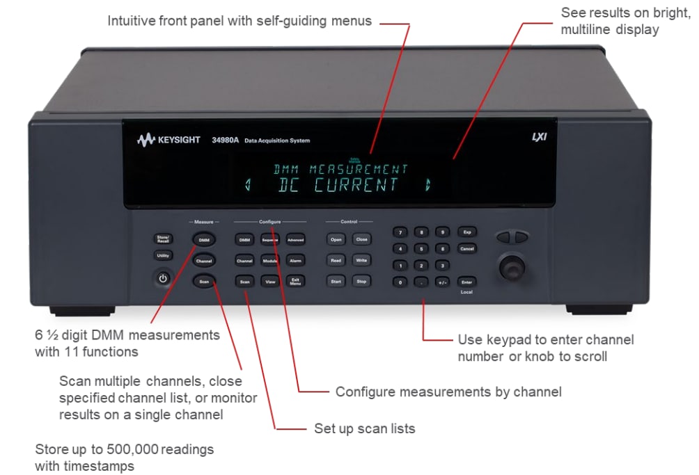 Keysight Technologies 34980A数据采集系统 Keysight Technologies 34980A数据采集系统