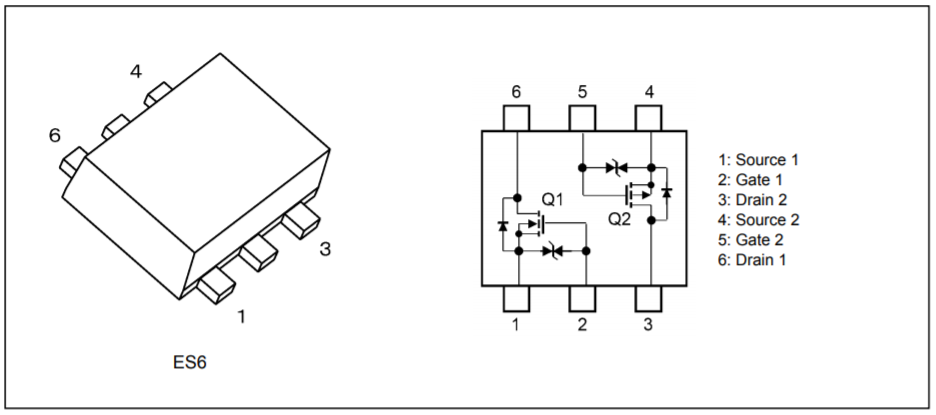 Toshiba SSM6L56FE硅P/N通道MOSFET