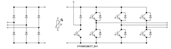 应用电路图 - Infineon Technologies 1200V PIM IGBT模块