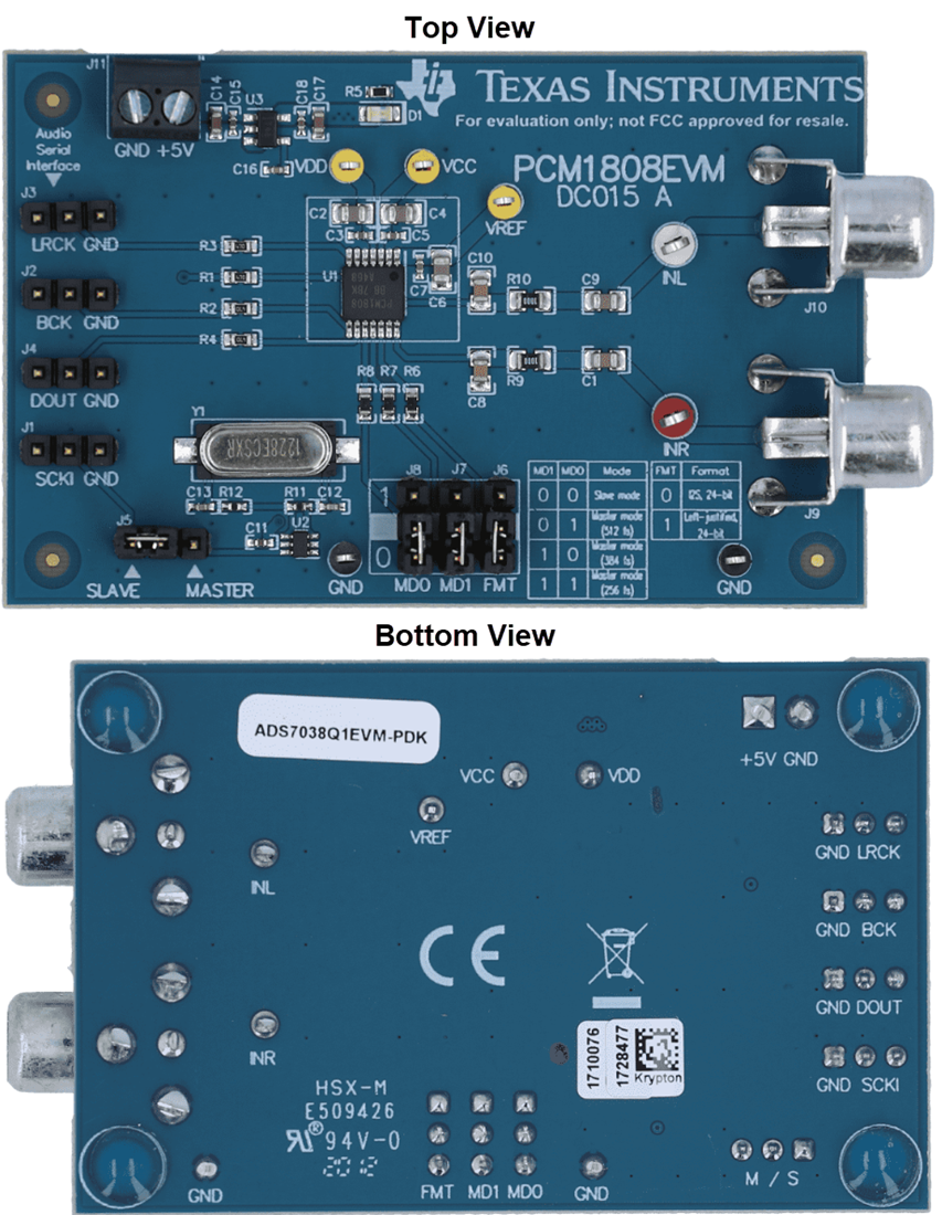 机械图纸 - Texas Instruments PCM1808EVM ADC评估模块 (EVM)