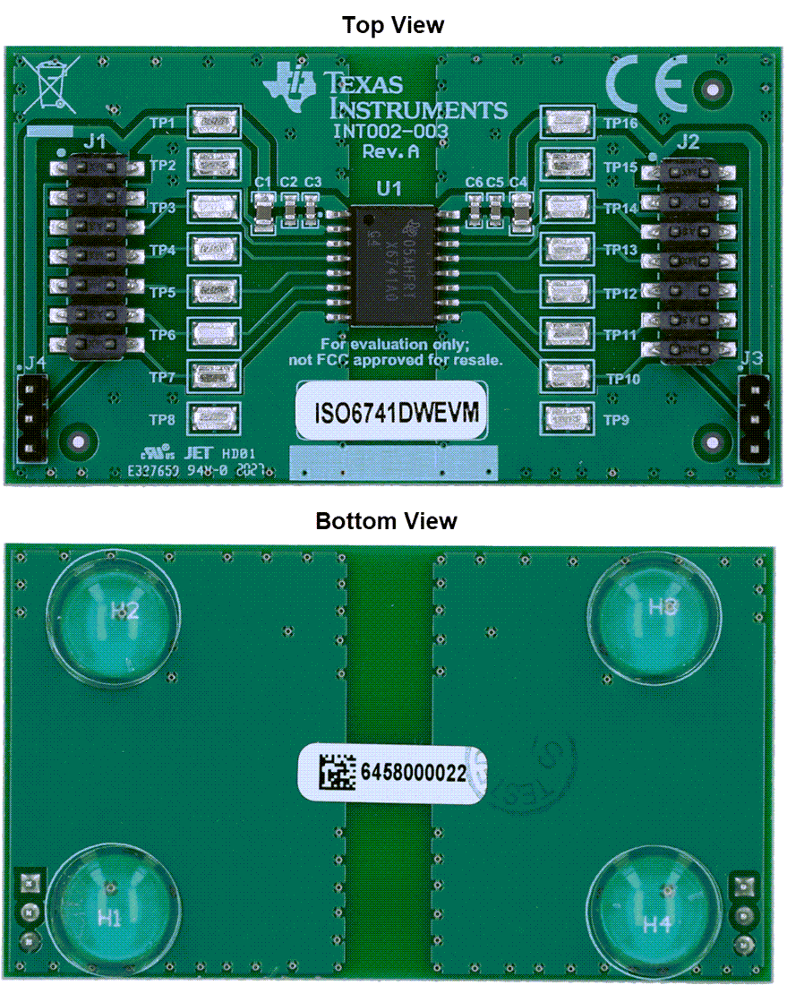 机械图纸 - Texas Instruments ISO6741DWEVM评估模块