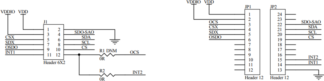 原理图 - STMicroelectronics STEVAL-MKI211V1K 3D加速度计传感器套件